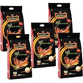 TNI King Coffee 3 in 1 Instant Vietnamese Coffee, 100 Single Serve Packets - Individual Pocket Size Sachet Sticks - Blended with Coffee, Cream Powder and Sugar - 5 Pack