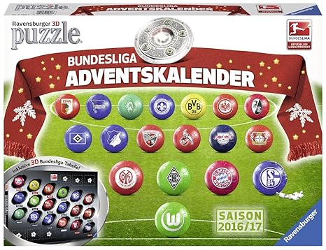 Ravensburger 3D-Puzzle 11696 - Bundesliga Adventskalender