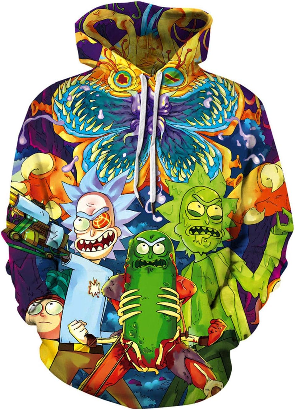 Cutiefox Women's Unisex Digital 3D Print Pullover Hoodie Sweatshirt