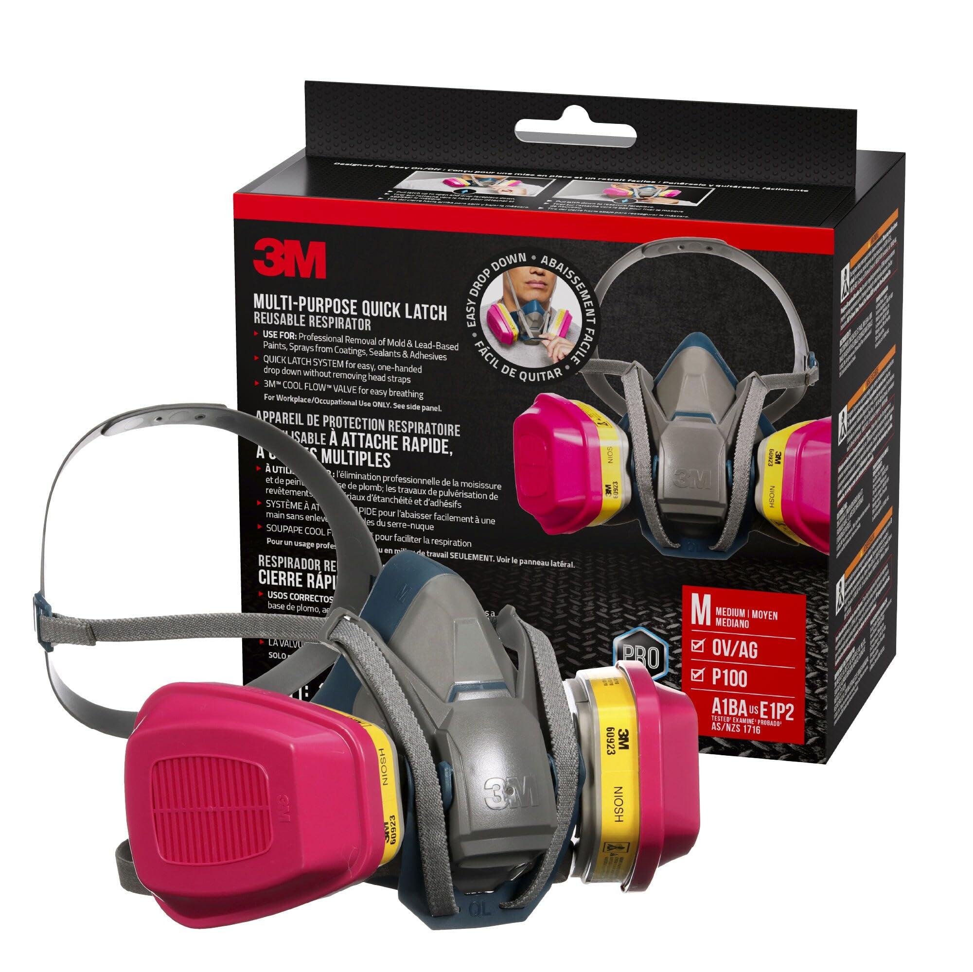 3M 65023 Quick Latch multi-purpose respirator