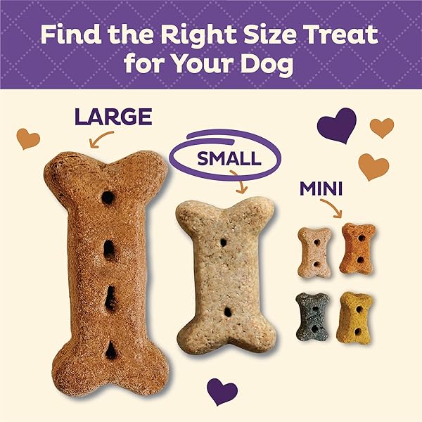 WELLNESS OLD MOTHER HUBBARD CLASSIC P-NUTTIER DOG BISCUITS, NATURAL TRAINING TREATS, PEANUT BUTTER FLAVOR, SMALL SIZE, 20 OZ BAG