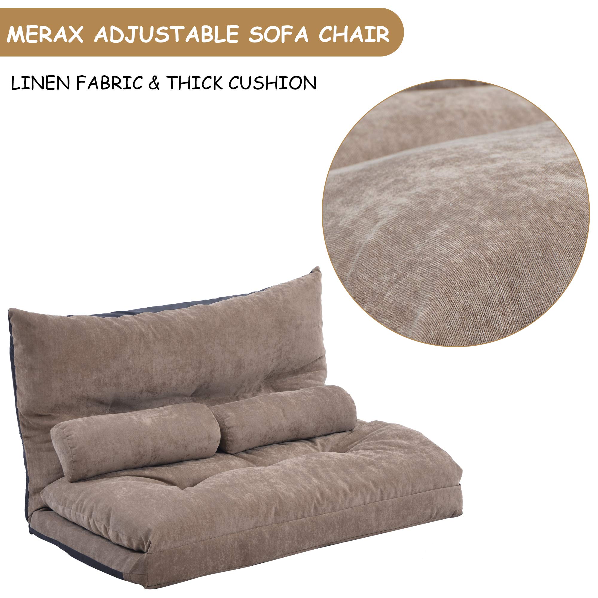 Merax Floor Sofa Bed Futon Sofa Bed Sleeper Couch Sofa Foldable Lazy