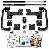 Queen Size Murphy Bed Hardware Kit &mdash; Vertical Wall Bed Frame | DIY Murphy Bed Kit with Gas Pistons + 3 Step-by-Step Guides | Made in North America | Hideaway Bed Mechanism