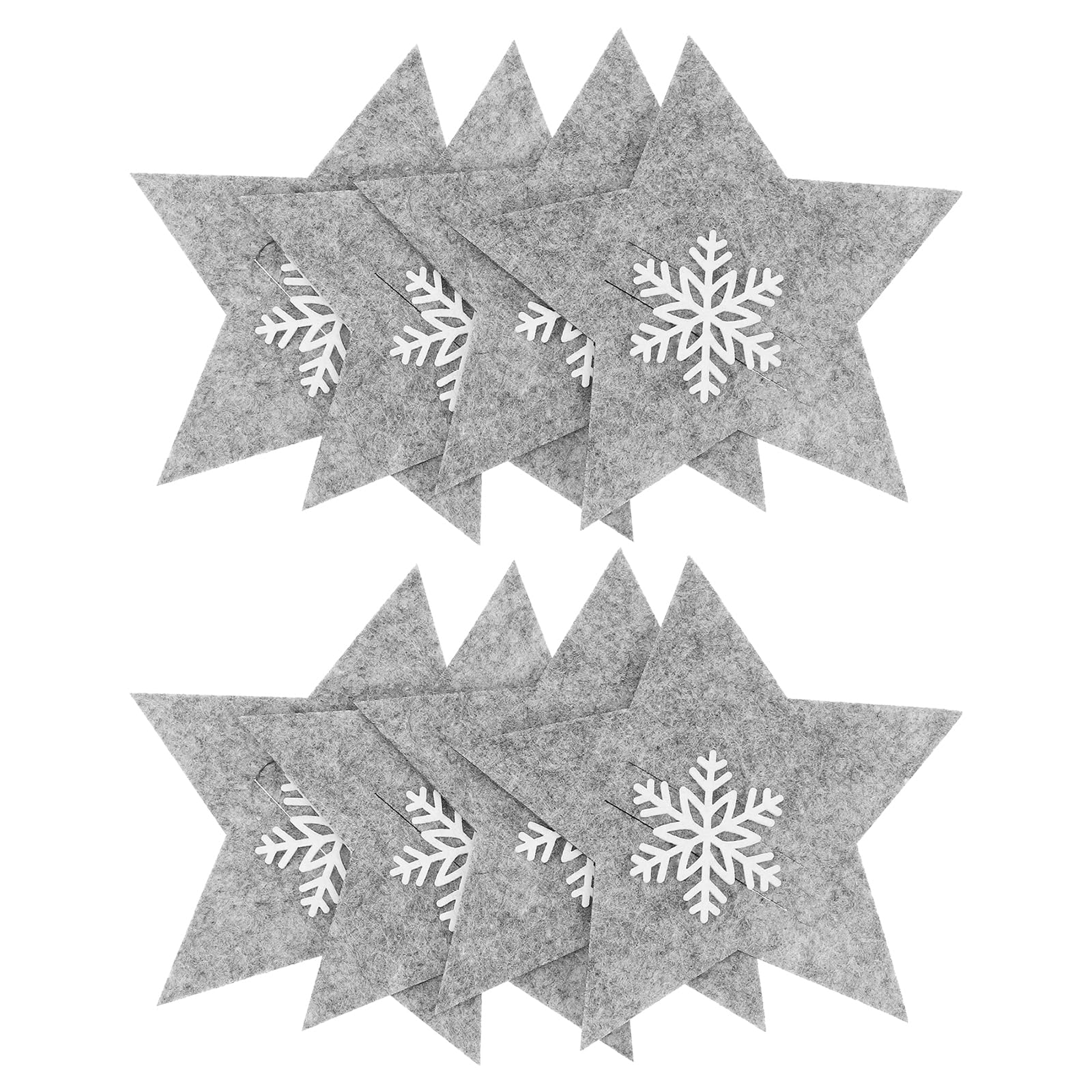 ABOOFAN 8 PCS Christmas Cutlery Holders, Silverware Forks Tableware Decoration Christmas Cutlery Set Xmas Table Decoration