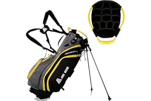 ASK ECHO Lightweight Golf Stand Bag with 14 Way Full Length Dividers 9 Pockets