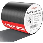 Secopad 4" x 360" (30FT) Screen Repair Tape, Screen Repair Kit, Black | Window Screen Patch, Quick Repair, Strong Adhesive, Easy to Use, For Mesh Window &amp; Door, Cuttable Fiberglass, No Tools Needed