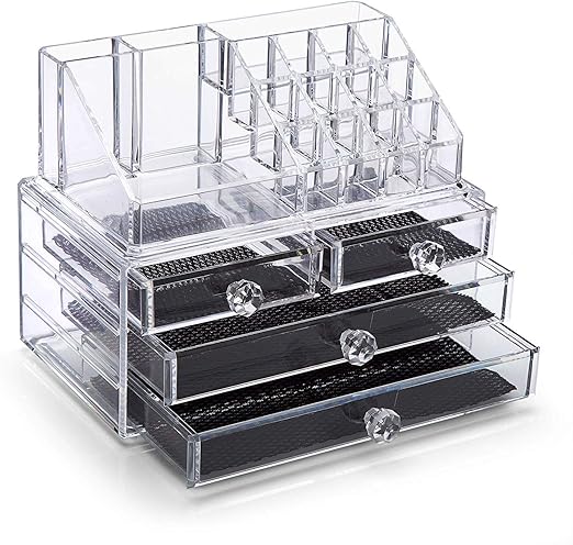 Amazon Com Sanno Acrylic Clear Make Up Organiser Cosmetic Storage