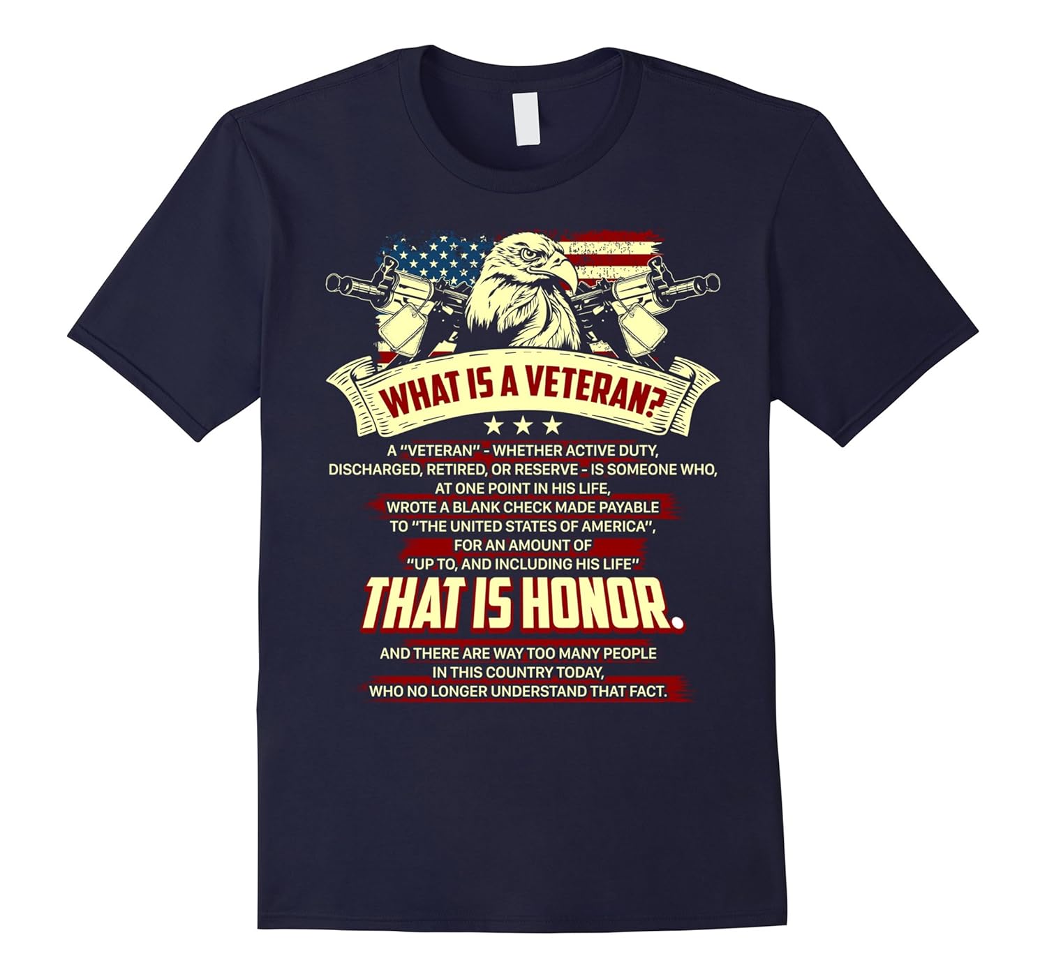 Veteran T-Shirt Proud Veteran Shirt That Is Honor-ANZ