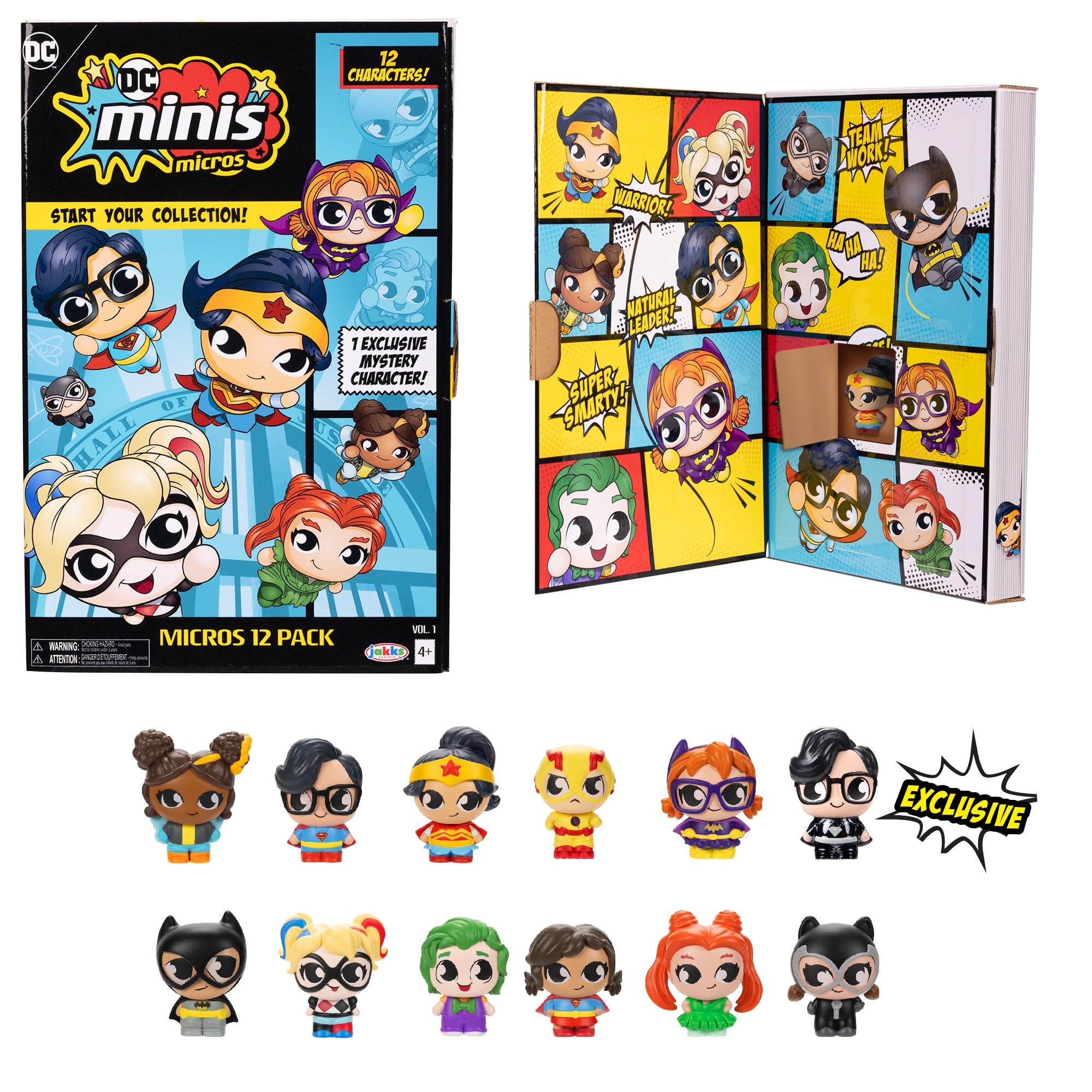 Photo 1 of DC Minis, Micros 12 Pack, 1.5 inch Collectible Figures (Doll, Toys), Amazon Exclusive