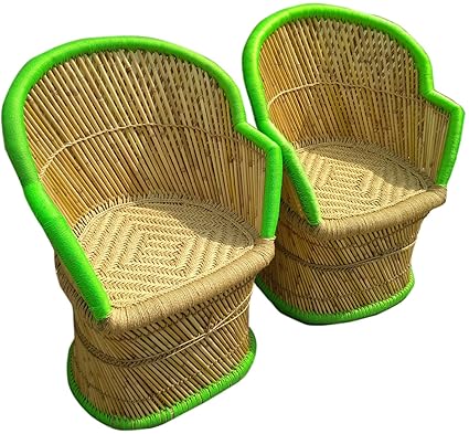 PatioStack Wooden Outdoor Sitting Furniture Chair Set for Garden/Terrace/Lawn/Indoor/Outdoor and Living Room [ 2 Chair, Size :18*18*36 ]