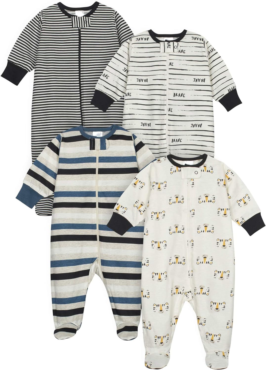 Onesies Brand Baby Boys' 4-Pack Sleep 'N Play Footie: Clothing