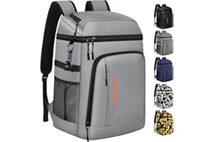 Capolo Cooler Backpack Insulated Leak Proof 36 Cans, Soft Camping Bacpack Cooler Thermal Bag Ice Ches
