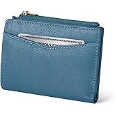 Oak Leathers Leather Wallet For Women - Small RFID Coin Purse Credit Card & ID Holder for Ladies, Gift for Women's, Bifold Wallets (Nappa Ottanio)