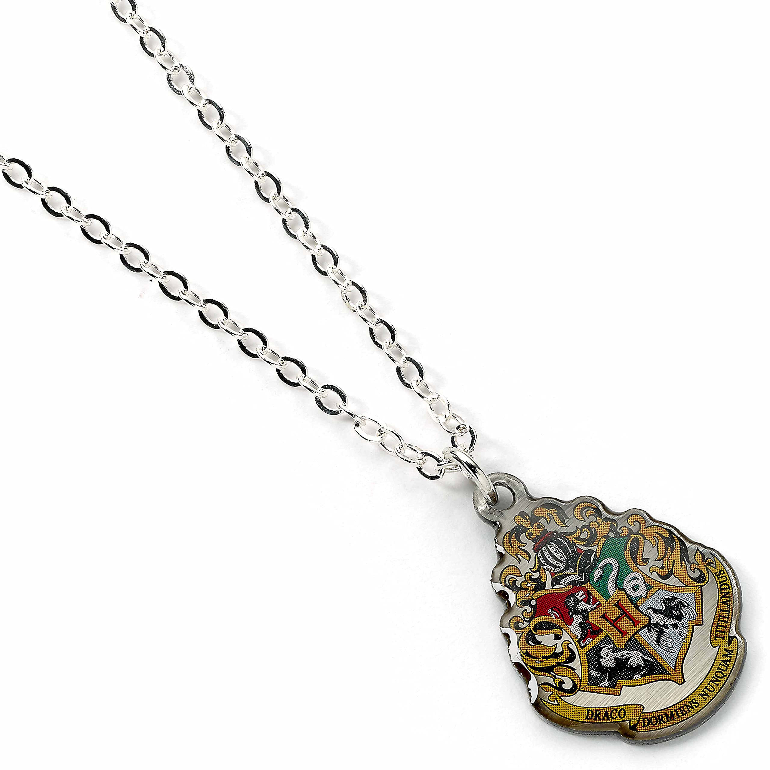 Harry Potter Official Hogwarts Crest Link Chain Necklace by The Carat Shop