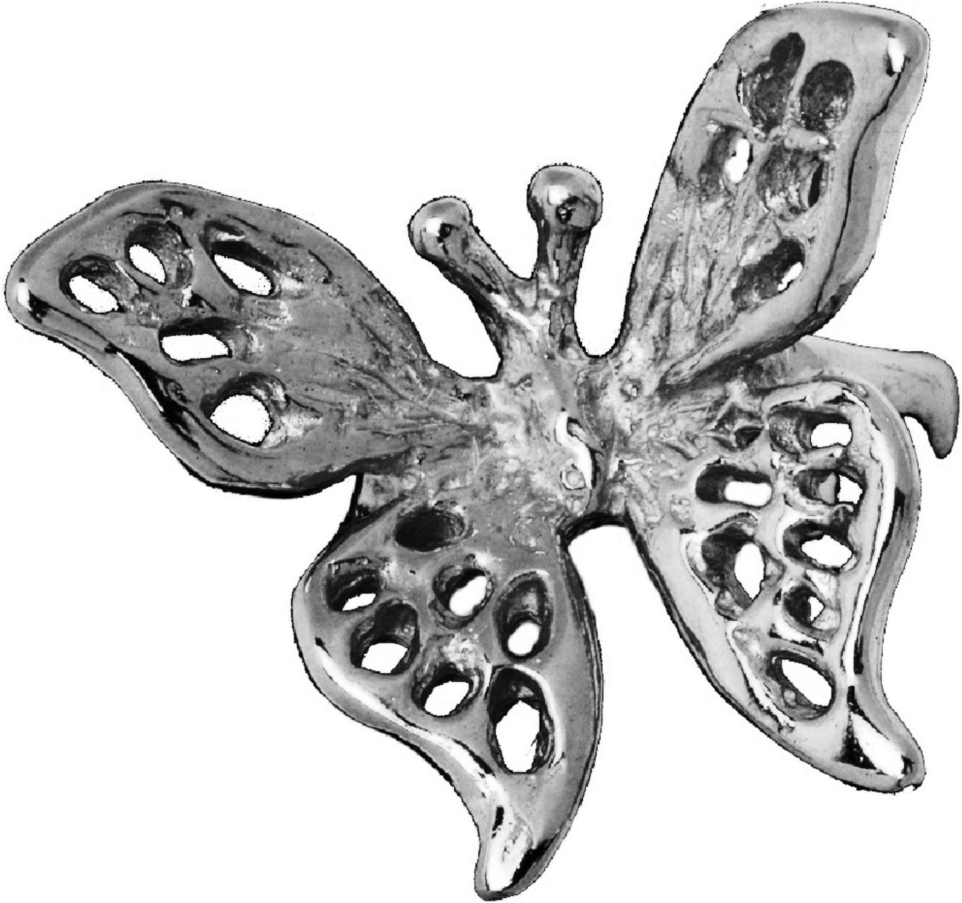 Butterfly Ear Cuff Non-Pierced Right Earring Wrap Rhodium on Sterling Silver