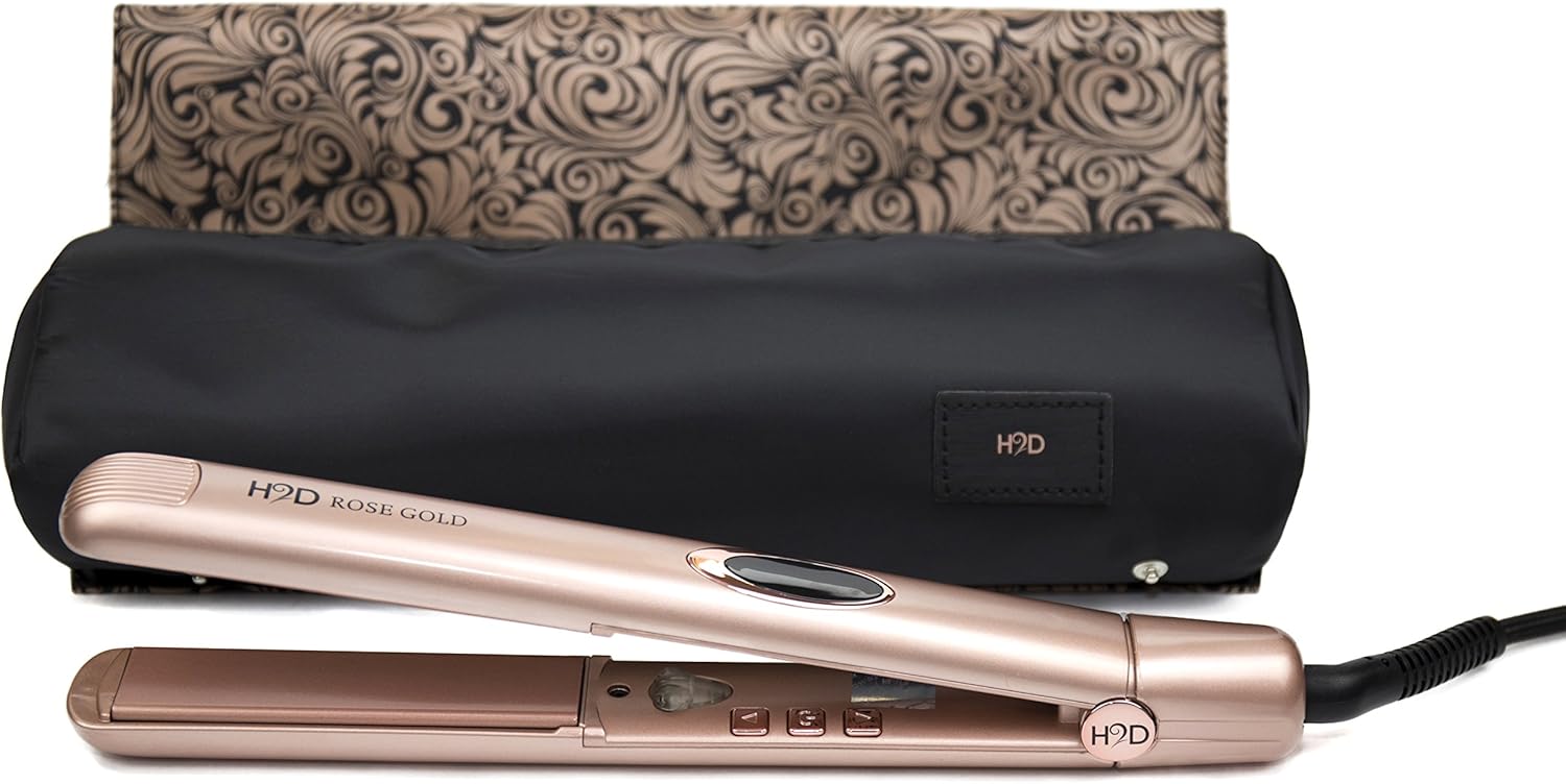 h2d hair straightener rose gold