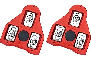 Boerte Peloton Cleats for Men's & Women's Cycling Shoes - Compatible with Look Delta Clips (9 Degree Float) - Indoor Cycling & Road Bike Pedals Replacement Set