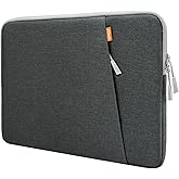 JETech Laptop Sleeve for 13-14Inch MacBook Air/Pro (M5/M4/M3/M2/M1) 2020-2025, 13-13.6 Inch Notebook, Waterproof Shock Resistant Bag Case with Accessory Pocket (Dark Grey)