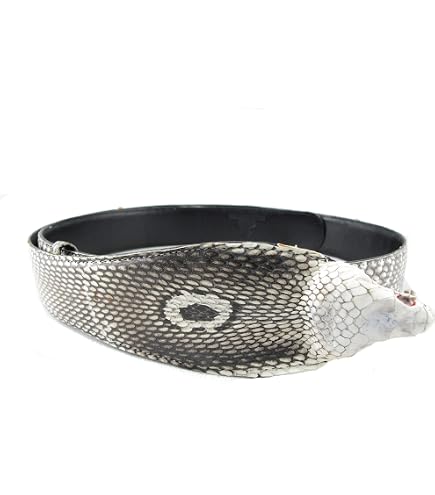 Pelgio Genuine Python Snake Skin Handmade Belt 46 display picture 1