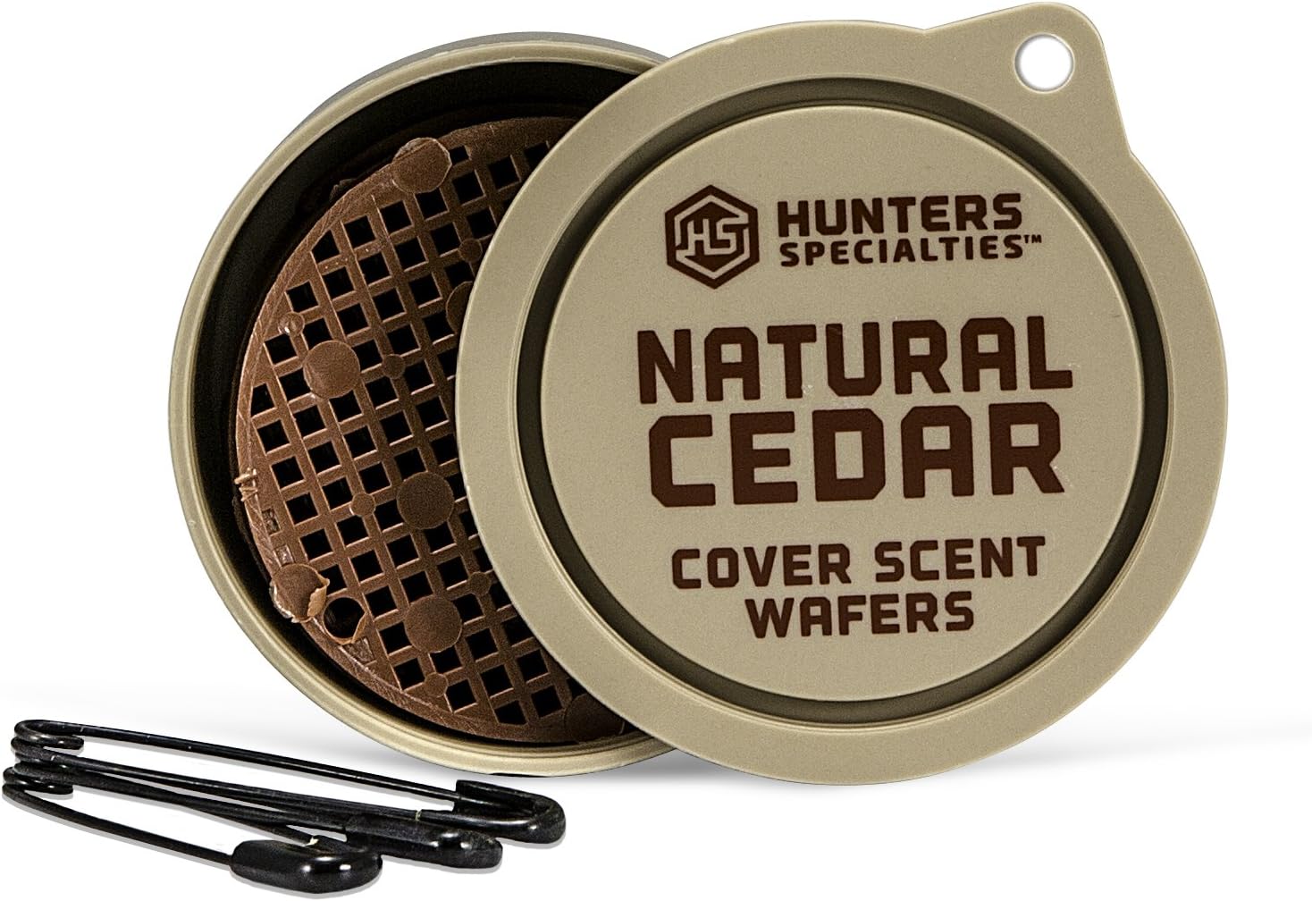Hunters Specialties LUR3348609 Hunter's Natural Cedar Cover Scent Wafers (3 Pack), Tan : Sports & Outdoors