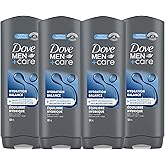 Dove Men+Care Body and Face Wash with 24H Nourishing Micromoisture, Hydration Balance, Men's Body Wash, 532mL, Pack of 4