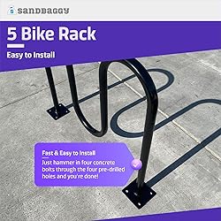 Sandbaggy Commercial Dual Loop Wave Bike Racks - 5