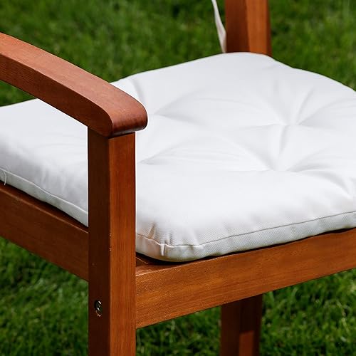 DTY Outdoor Living Chair Cushions Set of 2, Cream