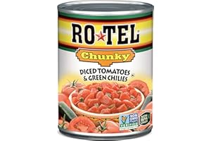 RO-TEL ROTEL Chunky Diced Tomatoes and Green Chilies, 10 oz. (Pack of 12)