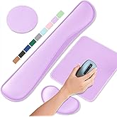 ABRONDA Office Ergonomic Memory Foam Computer Mouse and Keyboard Wrist Rest pad Support Carpal Tunnel, Wrist Rest for Keyboard and Mouse, Wrist Support Set
