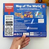 Quokka Giant World Map Puzzle 150pc 30x60cm with 50 Flashcards for Kids view 8