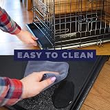 Dog Crates Plus Medium Foldable Dog Crate 30 Inch Two Doors Black view 4