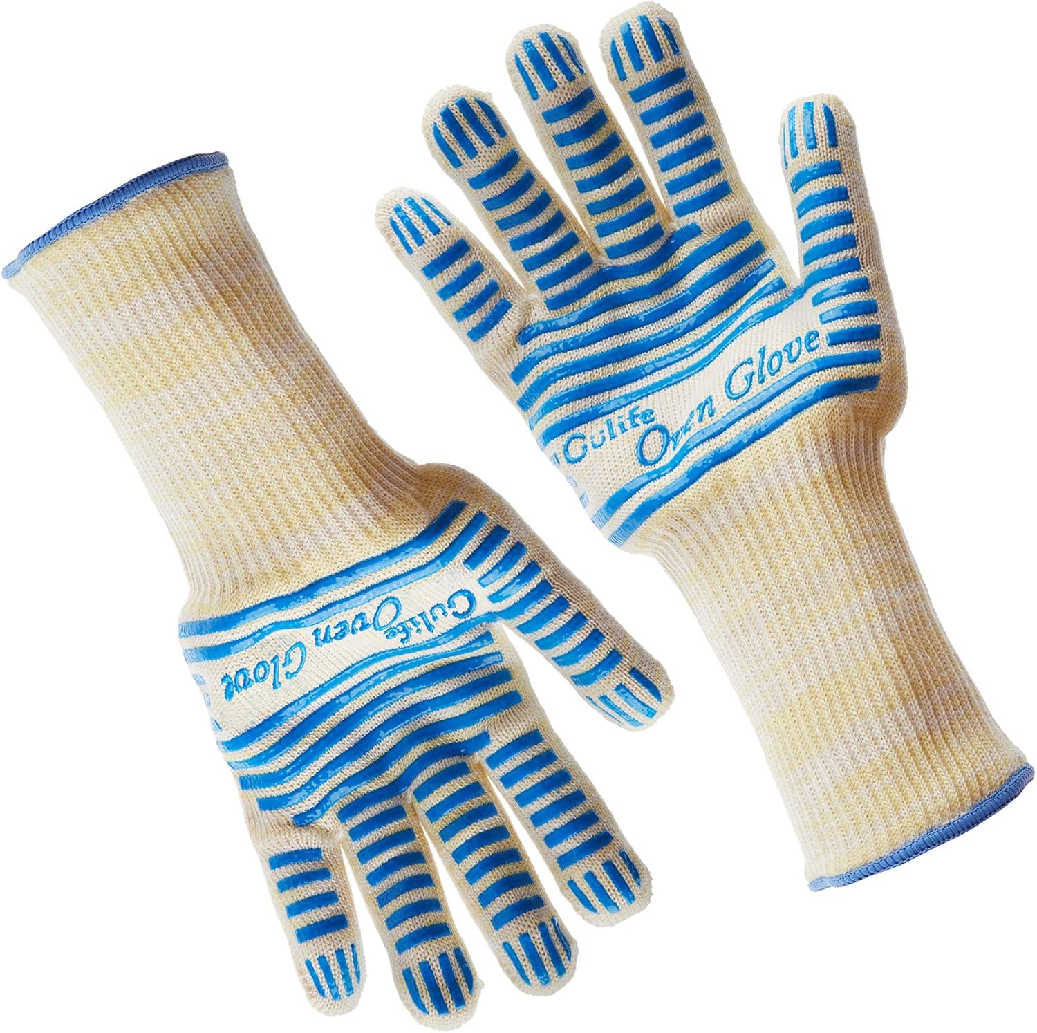 [1 Grill Gloves Extralong cuff] Gulife® oven glove withstands heat up