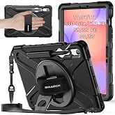 Case for Samsung Galaxy Tab S10 Lite/S10 FE/S9 FE 10.9" &amp; S9/S8/S7 11" | All-in-1 Case,Adjustable Hand Strap &amp; Stand, Shoulder Straps, Pen Holder, Shockproof&ndash; For Office, Commute &amp; Presentation