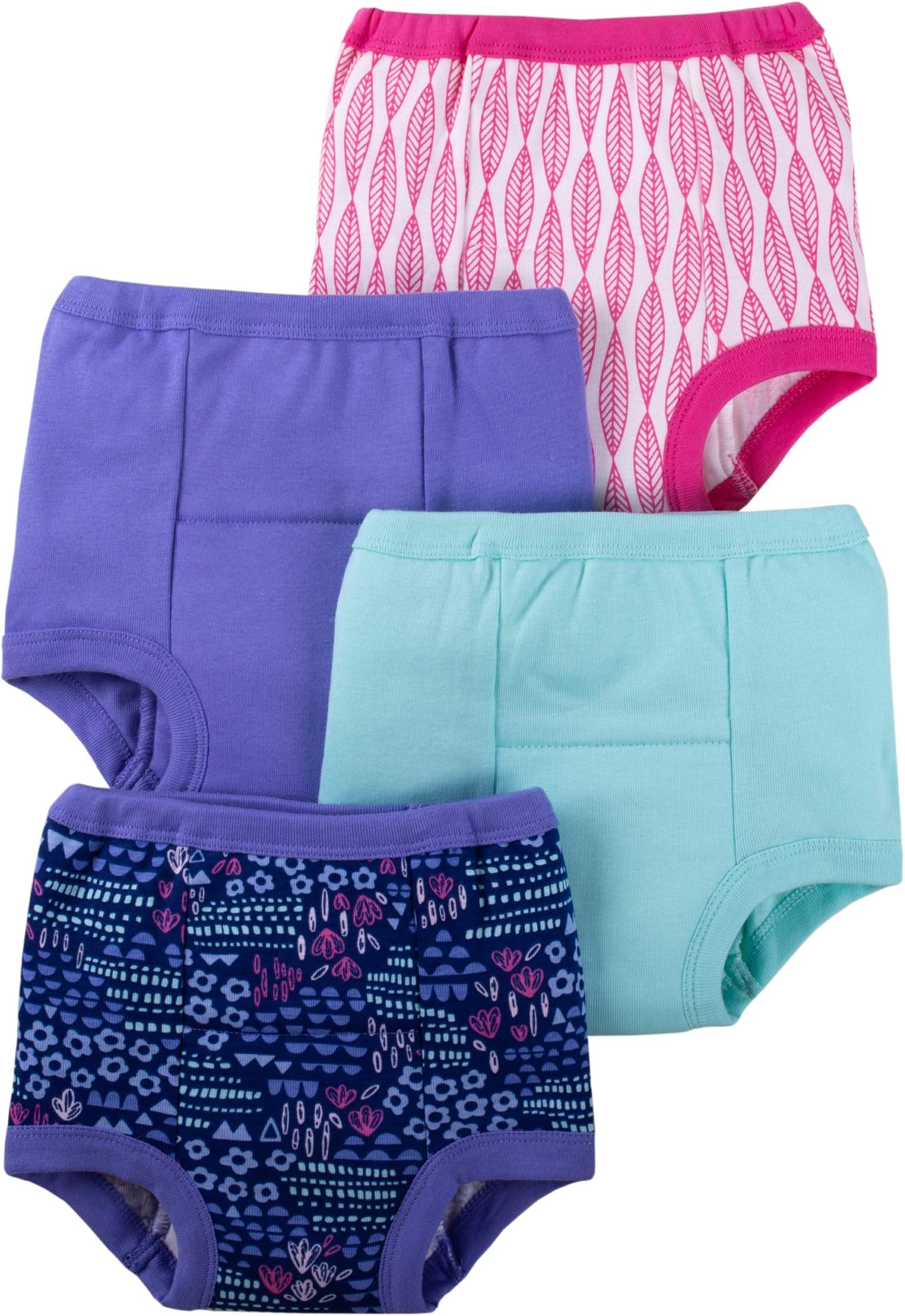Baby Girls' Organic 4 Pack Training Pants