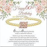 AGOT 30th 40th 50th 60th 70th Birthday Gift for Women: Unique Bracelet Best Birthday Presents Gifts Ideas for Mom Daughter Grandma Sister Friends Coworker