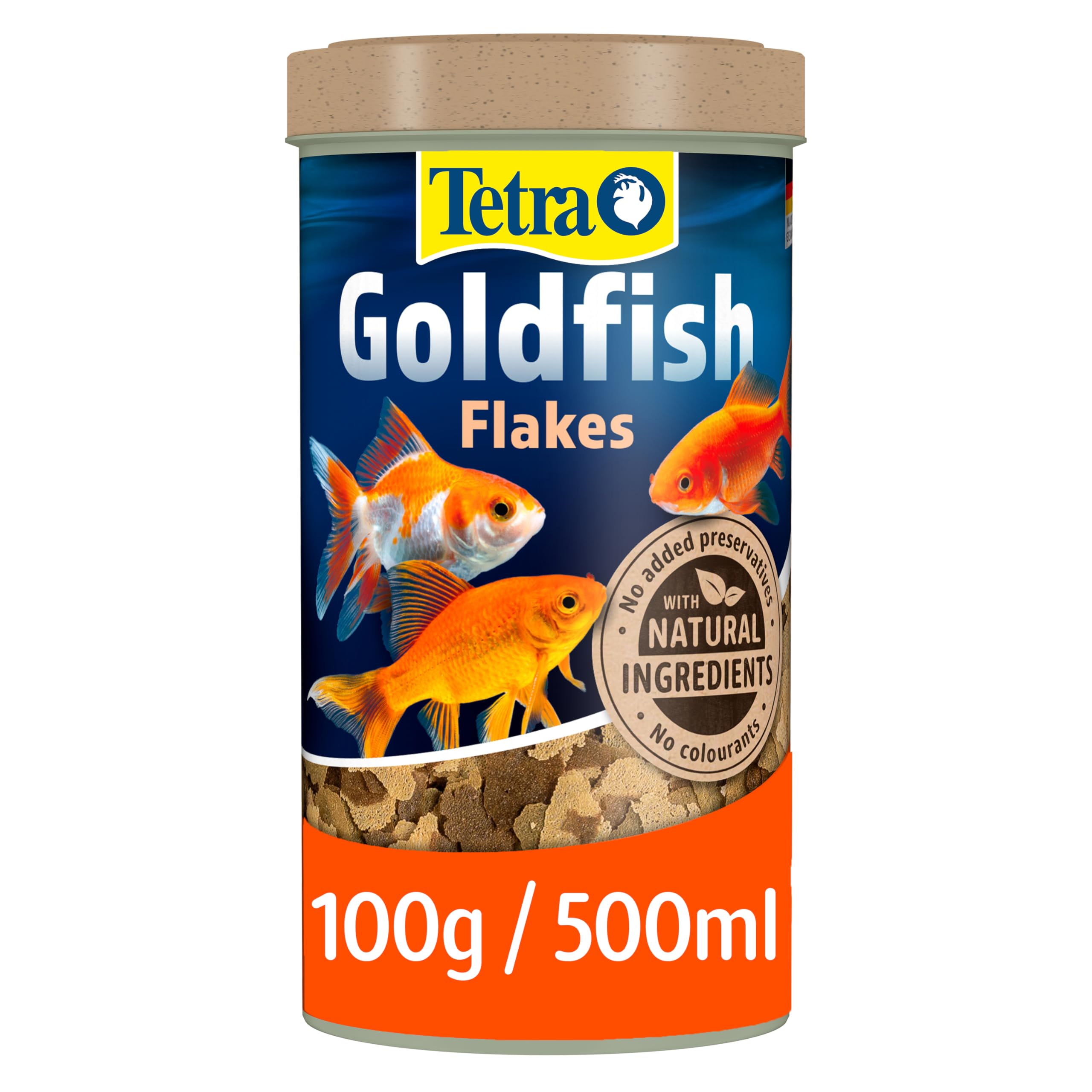 Tetra Goldfish Flakes - flake fish food for all goldfish and other coldwater fish, 500ml