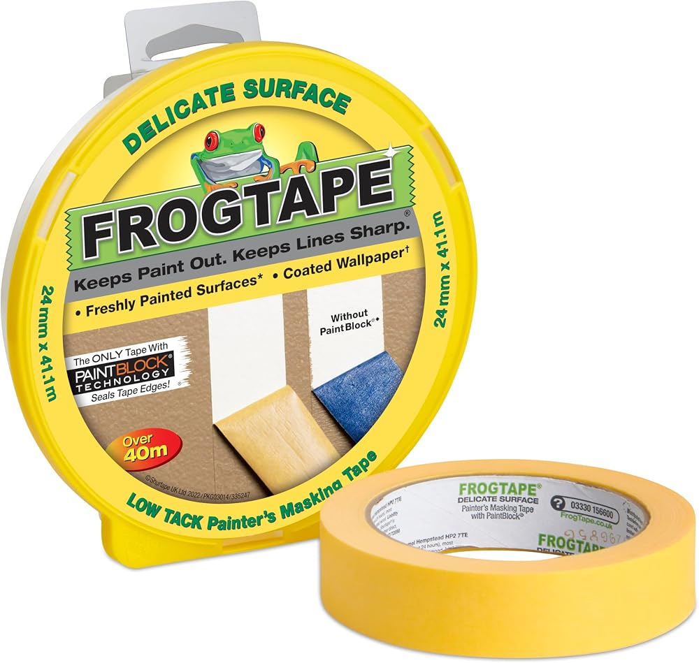 Frog Tape Yellow Delicate Surface Masking Tape 24mm x 41.1m Hanging Pack