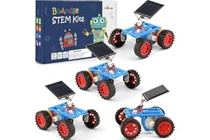 BEANDGE Bulk STEM Solar Robot Kits, STEM Building Toys for 8 9 10 12 13 Year Old Boys Girls Crafts, Robotics Science Kits for Kids 8-12 8-10 12-14, Classroom School Gifts Engineering Coding Motor Car Projects
