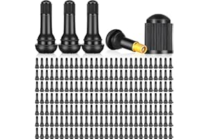 BBTO TR413 Tubeless Valve Stems - Rubber Snap-in Valve Stems, Black, Standard Length, Replacement for Car Tubeless Rims(500 Pcs)