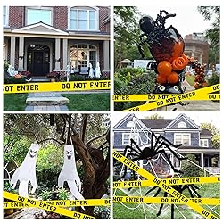 1.9inch x 82Feet Halloween Decorations Caution Tape