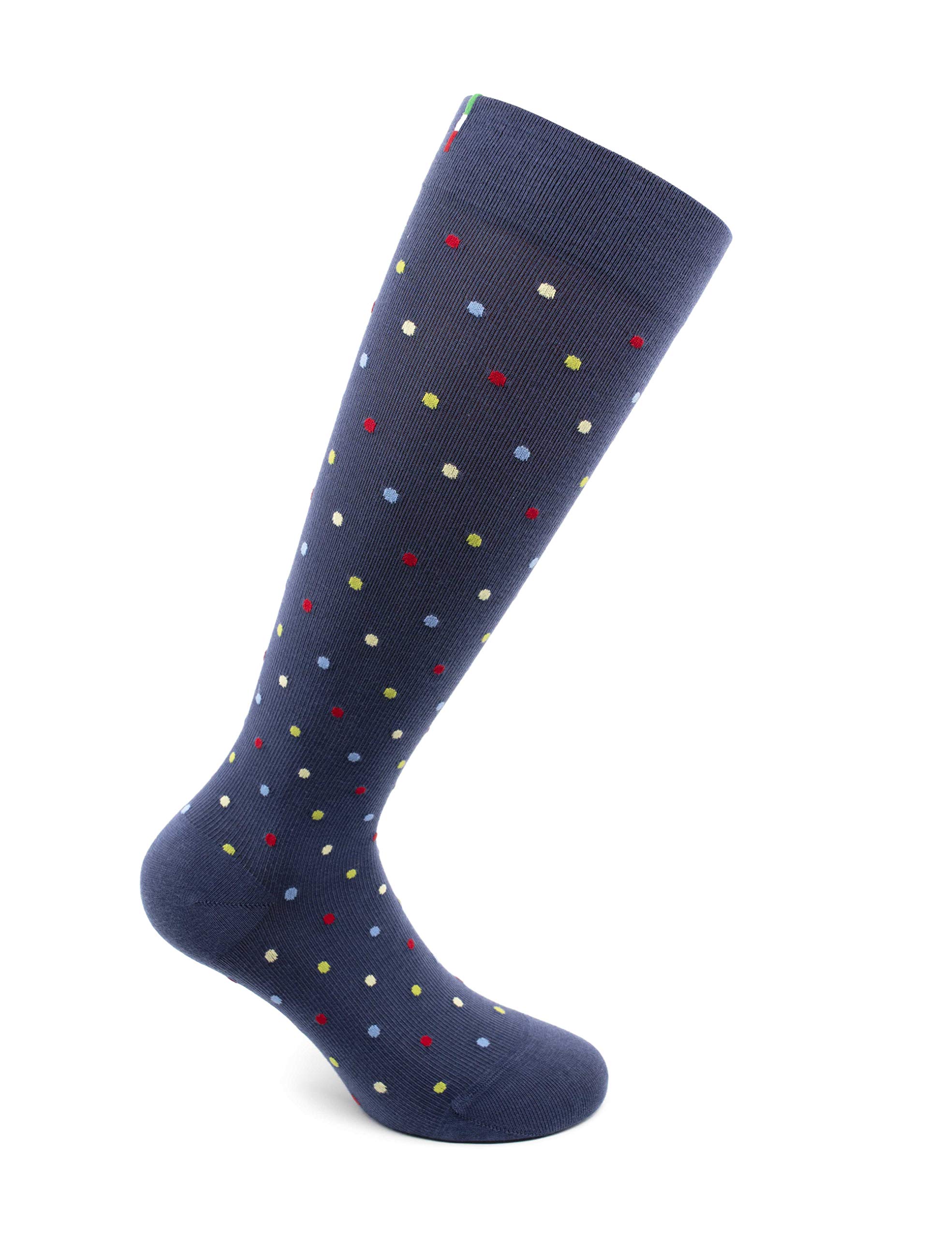 Relaxsan FANCY 810 (Avio, Sz.M) Pattern Unisex Cotton Socks graduated compression 15-21 mmHg