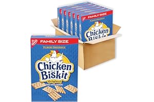 MONDELEZ INTERNATIONAL Chicken in a Biskit Original Baked Snack Crackers, Family Size, 6 - 12 oz Boxes