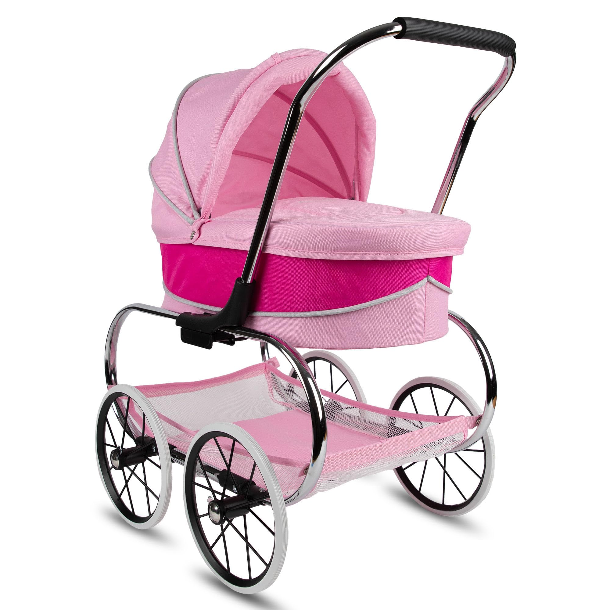 Classic Bassinet Doll Stroller by Valco Baby (Hot Pink)