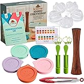 Advanced Fermentation Kit - Pickle Kit, Sauerkraut Making Kit Kimchi Container - Fermentation Airlock Lids for Wide Mouth Mason Jars by The Amish Chef