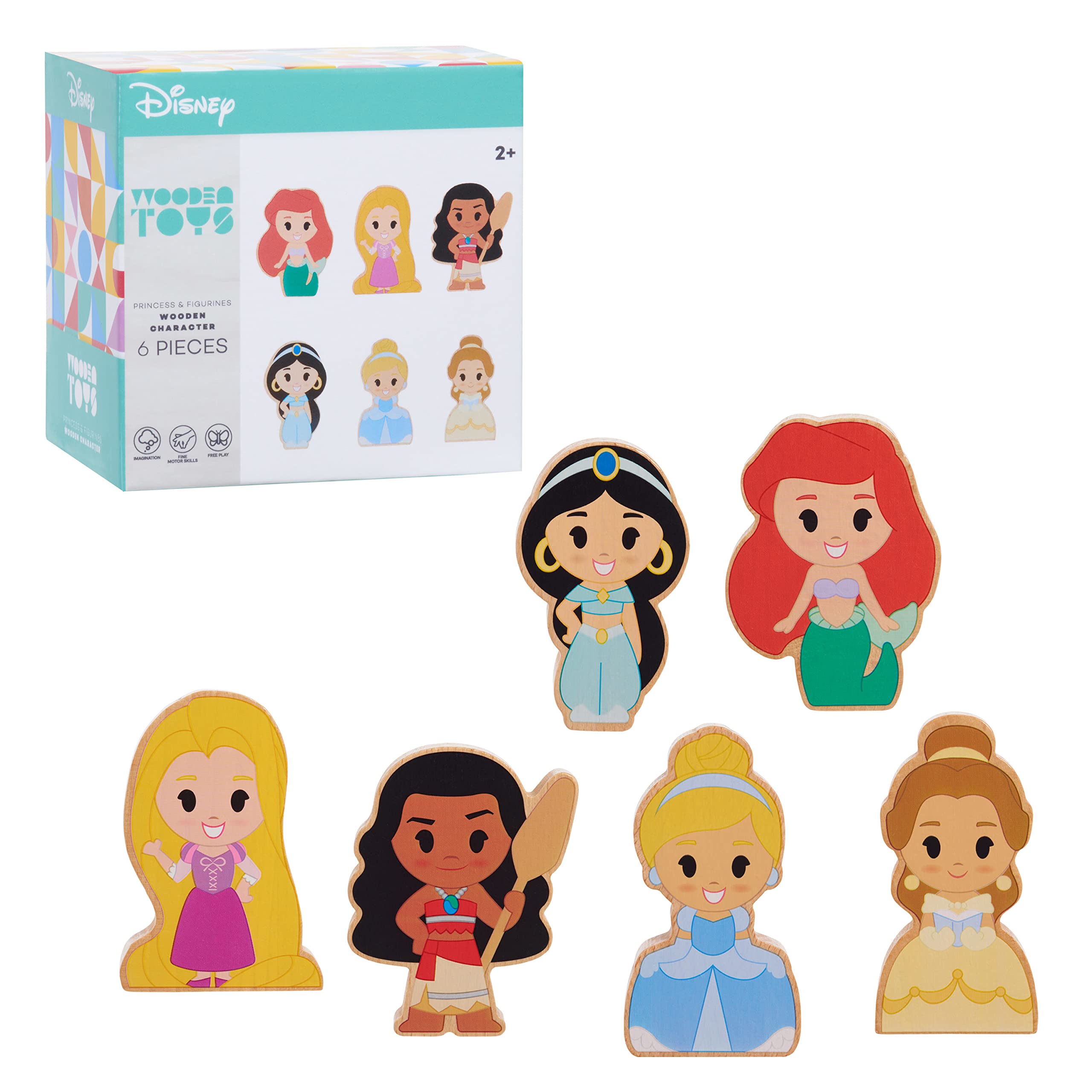 Mua Disney Wooden Toys Just Play Disney Princess Figures 6Pack, Ariel