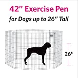 MidWest Homes for Pets 42 Inch Exercise Pen Black Durable E-Coat view 5