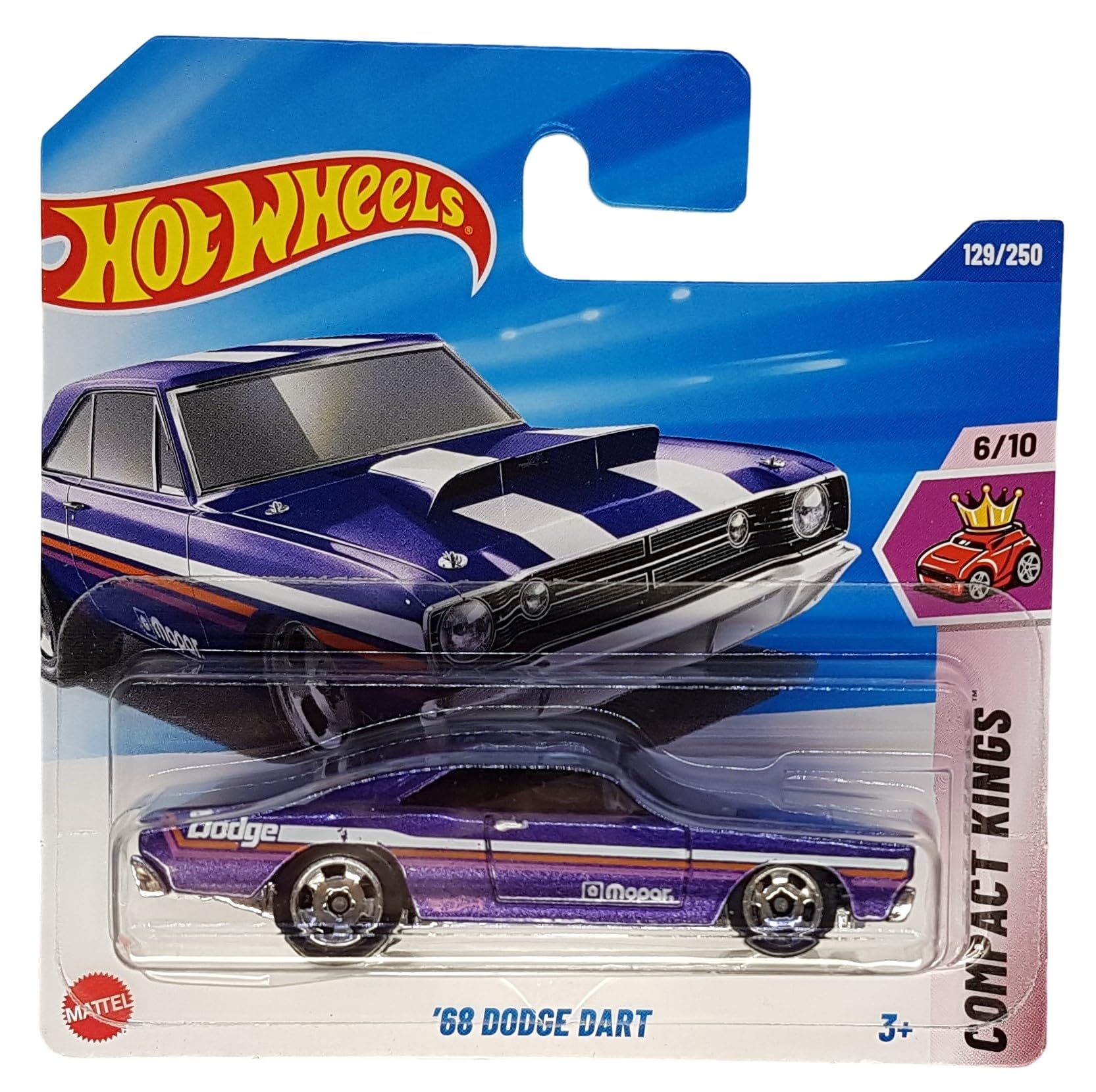 Hot Wheels - ´68 Dodge Dart - Compact Kings 6/10 - HYY70 - Short Card - Mopar - Purple Metallic - Mattel 2025-1:64