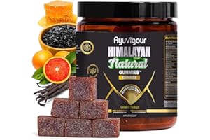 Ayuvigour Pure Himalayan Shilajit Gummies For Men & Women 30ct - 100% Pure Gummy with Fulvic Acid - Potent & Lab Accepted For