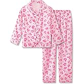 Topgal Satin Pajamas for Girls – Coat Style Unicorn Long Sleeve Silky Button Down PJ Set Size 6-16