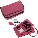 Manual Blood Pressure Monitor BP Cuff Gauge Aneroid Sphygmomanometer Machine Kit (Pink)